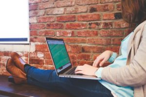 Person with laptop